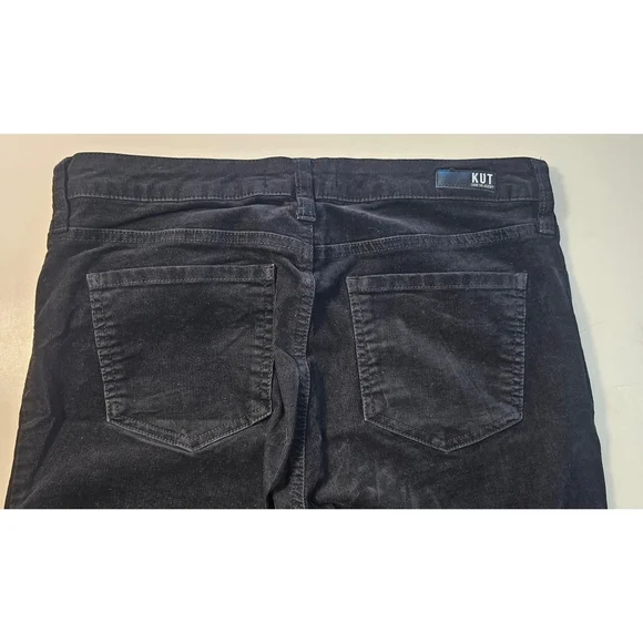 Kut From The Kloth Dianna Black Corduroy Skinny Jeans 10 - Picture 6 of 10